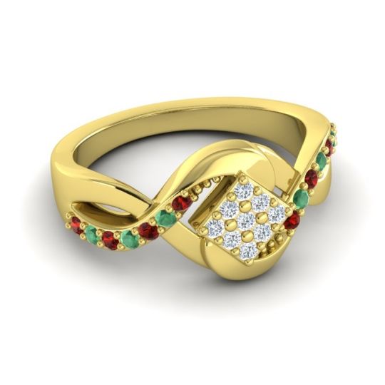 Simple Pave Bypass Pratika Ring