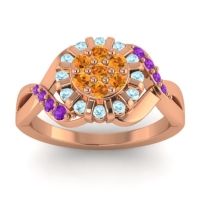 Simple Floral Pave Varada Ring