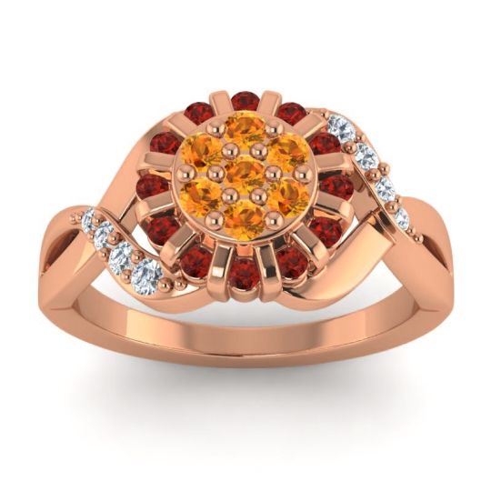 Simple Floral Pave Varada Ring