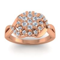 Simple Floral Pave Varada Ring