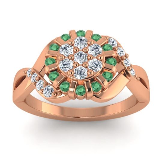 Simple Floral Pave Varada Ring