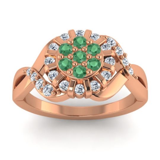 Simple Floral Pave Varada Ring