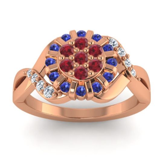 Simple Floral Pave Varada Ring