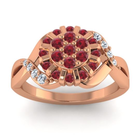 Simple Floral Pave Varada Ring