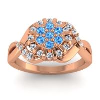 Simple Floral Pave Varada Ring