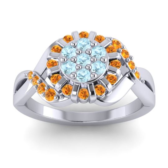 Simple Floral Pave Varada Ring