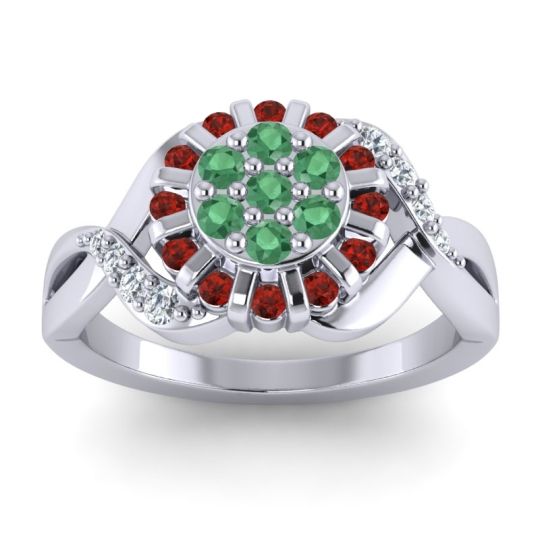 Simple Floral Pave Varada Ring