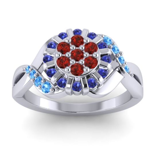 Simple Floral Pave Varada Ring