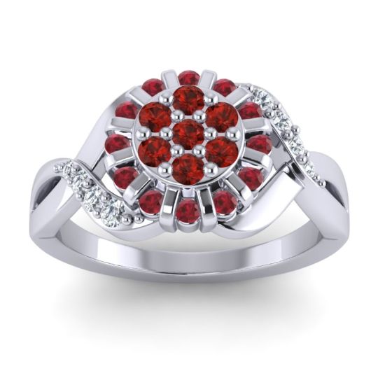 Simple Floral Pave Varada Ring