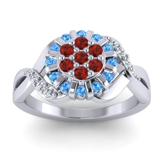 Simple Floral Pave Varada Ring