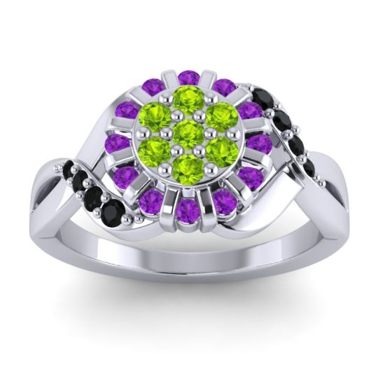 Simple Floral Pave Varada Ring