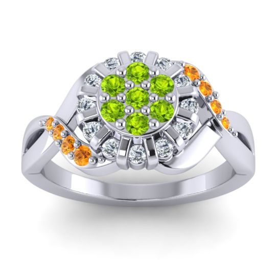 Simple Floral Pave Varada Ring