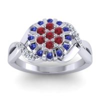 Simple Floral Pave Varada Ring