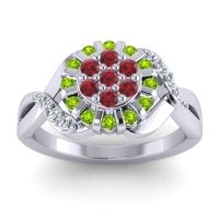 Simple Floral Pave Varada Ring