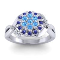 Simple Floral Pave Varada Ring