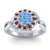 Simple Floral Pave Varada Ring