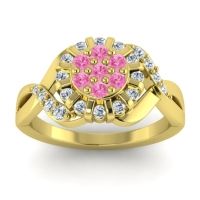 Simple Floral Pave Varada Ring