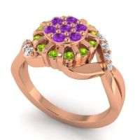 Simple Floral Pave Varada Ring