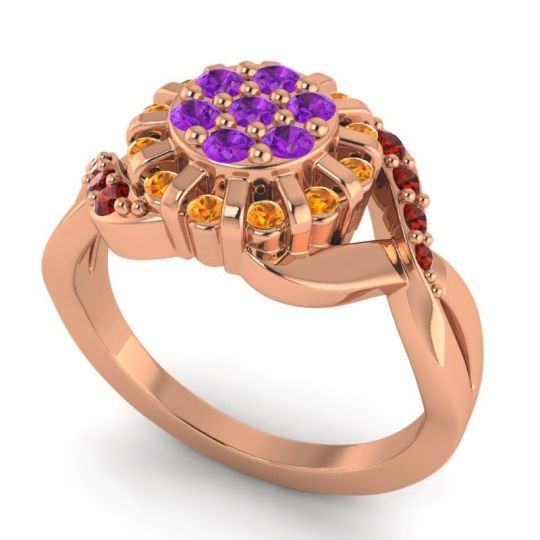 Simple Floral Pave Varada Ring