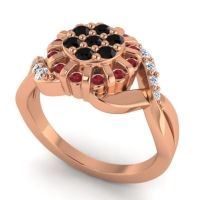 Simple Floral Pave Varada Ring