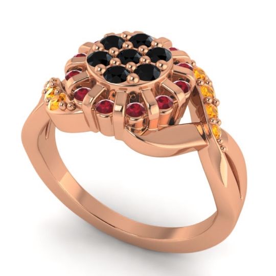 Simple Floral Pave Varada Ring
