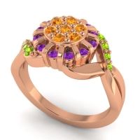 Simple Floral Pave Varada Ring