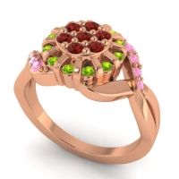 Simple Floral Pave Varada Ring