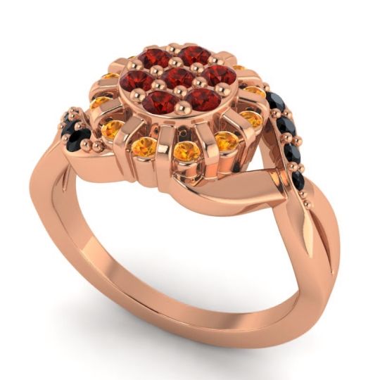 Simple Floral Pave Varada Ring