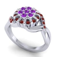 Simple Floral Pave Varada Ring