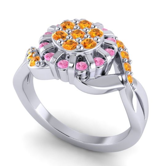 Simple Floral Pave Varada Ring