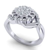 Simple Floral Pave Varada Ring