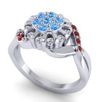 Simple Floral Pave Varada Ring