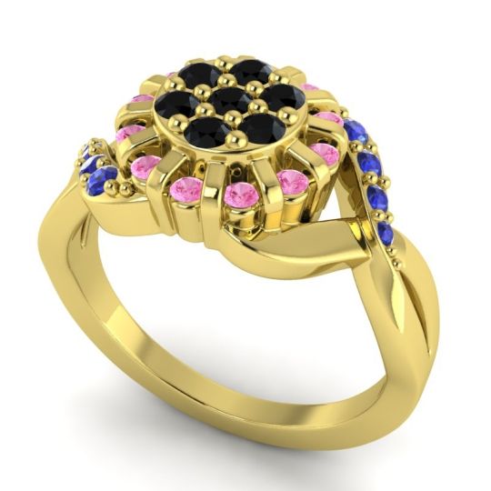 Simple Floral Pave Varada Ring