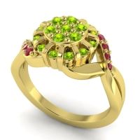 Simple Floral Pave Varada Ring