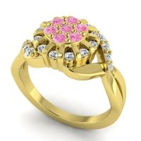 Simple Floral Pave Varada Ring