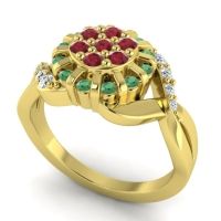 Simple Floral Pave Varada Ring