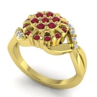 Simple Floral Pave Varada Ring