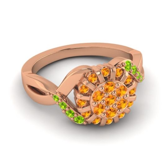 Simple Floral Pave Varada Ring
