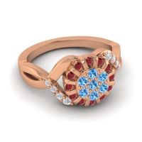 Simple Floral Pave Varada Ring