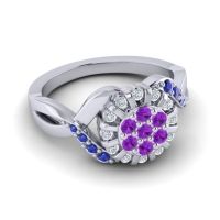 Simple Floral Pave Varada Ring