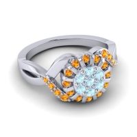 Simple Floral Pave Varada Ring