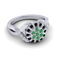 Simple Floral Pave Varada Ring