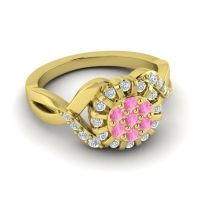 Simple Floral Pave Varada Ring