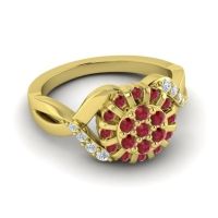 Simple Floral Pave Varada Ring
