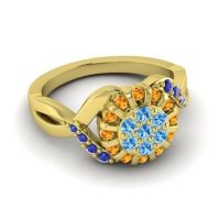 Simple Floral Pave Varada Ring