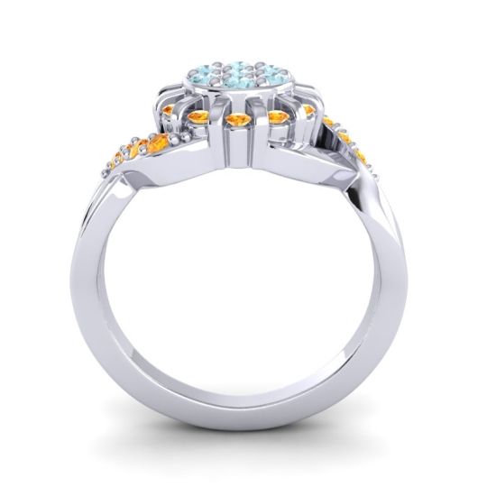 Simple Floral Pave Varada Ring