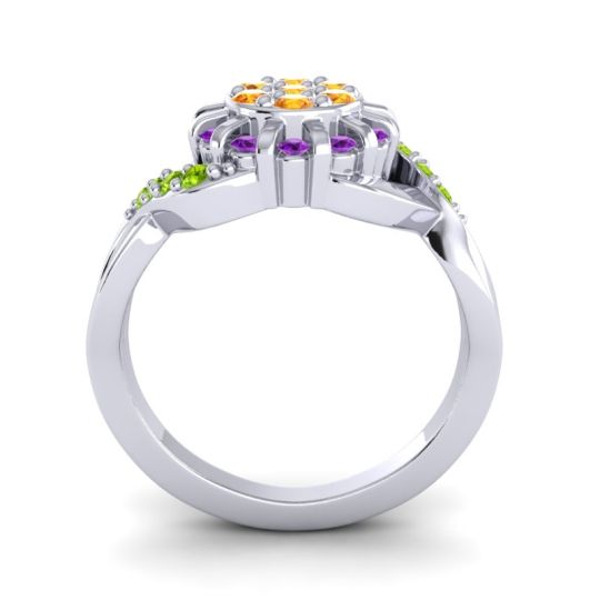 Simple Floral Pave Varada Ring