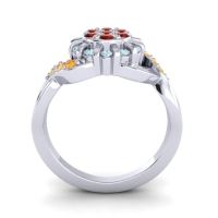 Simple Floral Pave Varada Ring