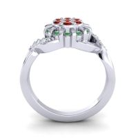 Simple Floral Pave Varada Ring
