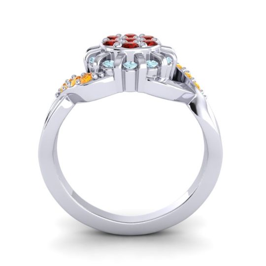 Simple Floral Pave Varada Ring